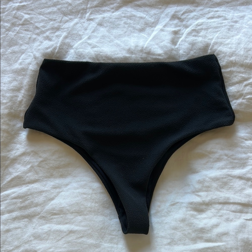 ✨ THRILLS HIGH WAISTED BLACK BIKINI BOTTOMS SZ XS